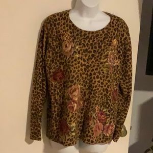 Avon animal print sweater.